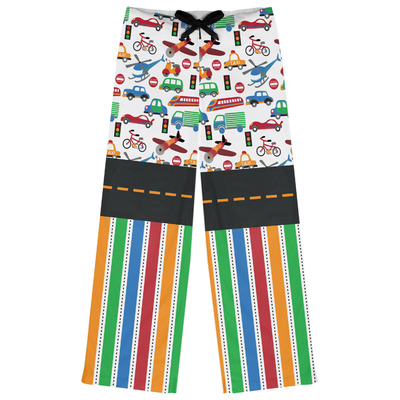Transportation & Stripes Womens Pajama Pants (Personalized)