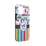 Transportation & Stripes iPhone Case - Rubber Lined - iPhone 13 Mini (Personalized)