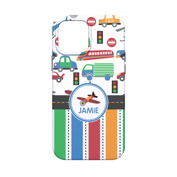 Transportation & Stripes iPhone 13 Mini Tough Case - Back