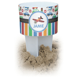 Transportation & Stripes Beach Spiker Drink Holder (Personalized)