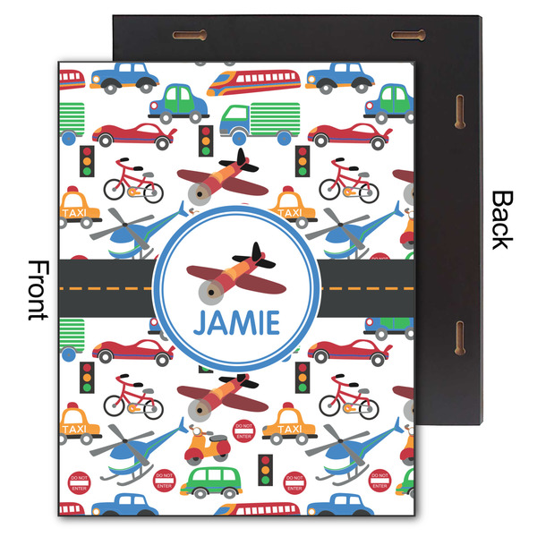 Transportation 11x14 Wood Print - Front & Back View