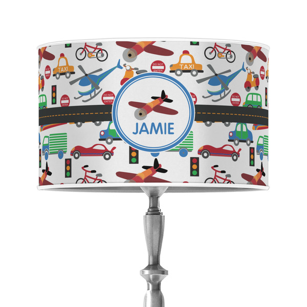 Custom Transportation 12" Drum Lamp Shade - Poly-film (Personalized)