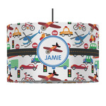 Transportation 12" Drum Pendant Lamp - Fabric (Personalized)