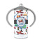 Transportation 12 oz Stainless Steel Sippy Cups - FRONT