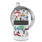 Transportation 12 oz Stainless Steel Sippy Cups - FULL (back angle)