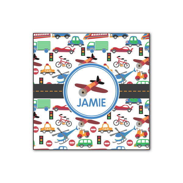 Custom Transportation Wood Print - 12x12 (Personalized)