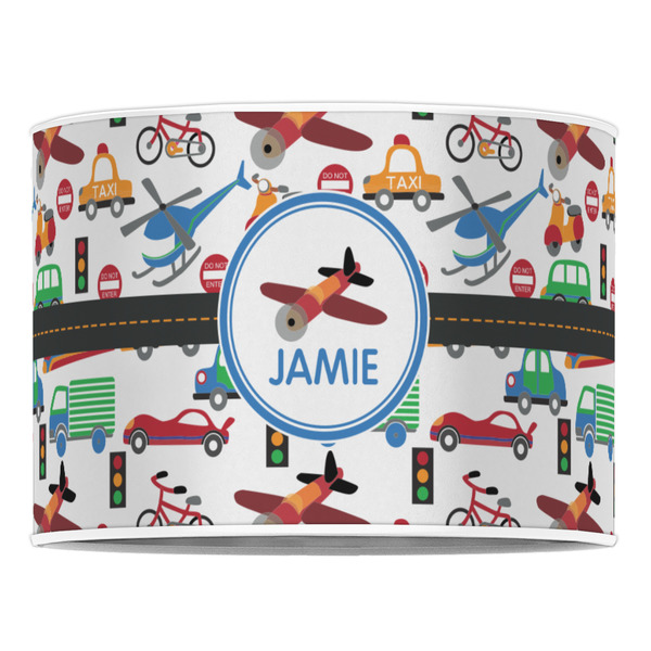 Transportation 16" Drum Lampshade - FRONT (Poly Film)