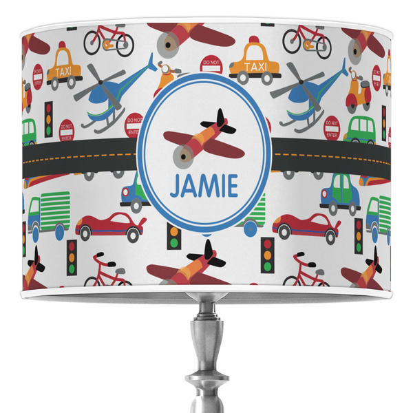 Custom Transportation 16" Drum Lamp Shade - Poly-film (Personalized)