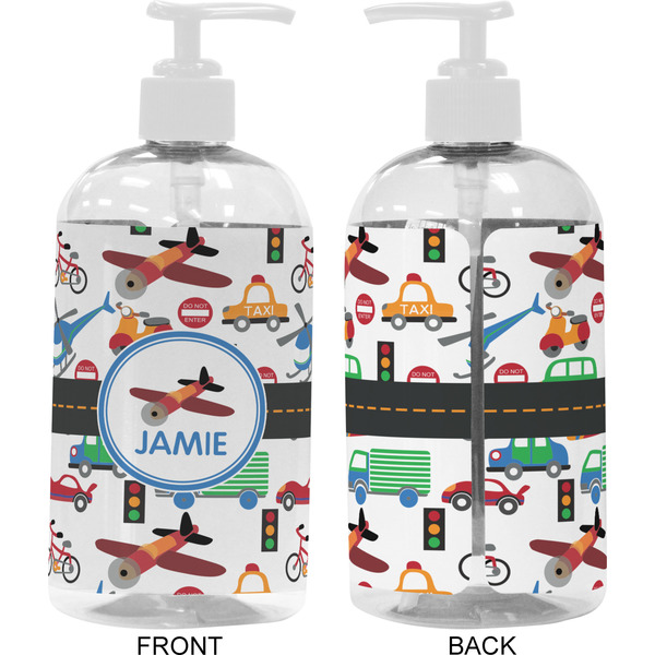 Transportation 16 oz Plastic Liquid Dispenser- Approval- White