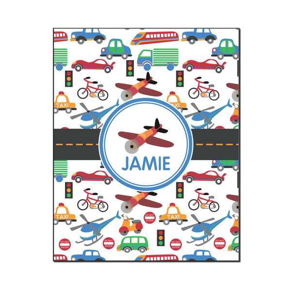 Custom Transportation Wood Print - 16x20 (Personalized)
