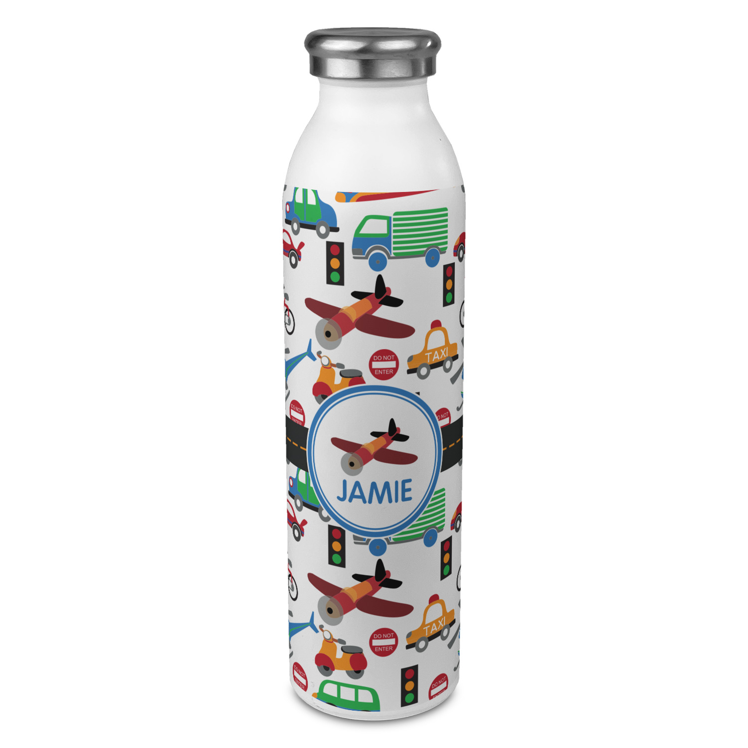 Custom Transportation 20oz Stainless Steel Water Bottle