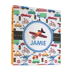 Transportation 3 Ring Binder - Full Wrap - 1" (Personalized)