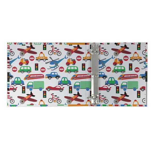 Transportation 3 Ring Binders - Full Wrap - 2" - OPEN INSIDE