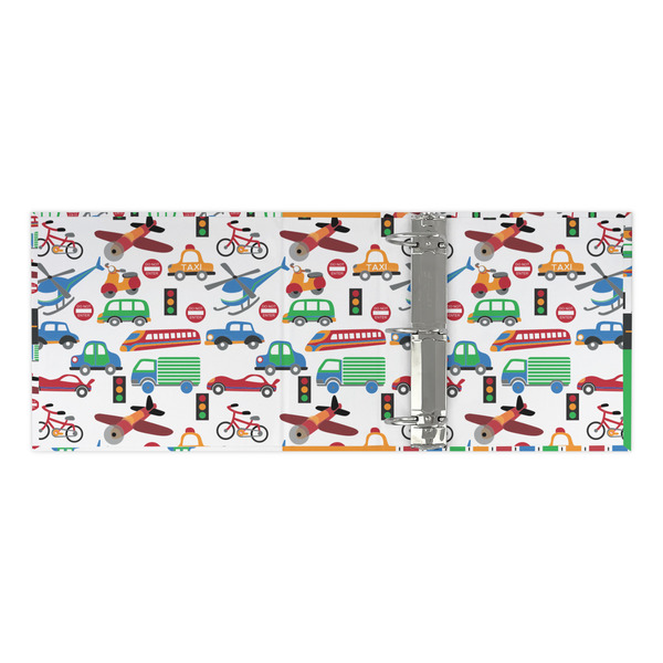 Transportation 3 Ring Binders - Full Wrap - 3" - OPEN INSIDE