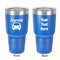 Transportation 30 oz Stainless Steel Tumbler - Royal Blue - Double-Sided (Personalized)