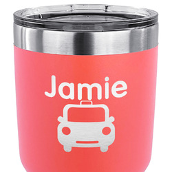 Transportation 30 oz Stainless Steel Tumbler - Coral - Single Sided (Personalized)