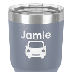 Transportation 30 oz Stainless Steel Tumbler - Grey - Single-Sided (Personalized)