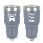 Transportation 30 oz Stainless Steel Tumbler - Grey - Double-Sided (Personalized)