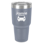 Transportation 30 oz Stainless Steel Tumbler - Grey - Single-Sided (Personalized)