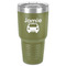 Transportation 30 oz Stainless Steel Tumbler - Olive - Single-Sided (Personalized)
