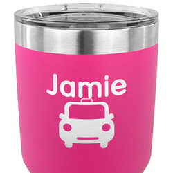 Transportation 30 oz Stainless Steel Tumbler - Pink - Double Sided (Personalized)