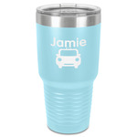 Transportation 30 oz Stainless Steel Tumbler - Teal - Single-Sided (Personalized)
