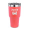 Transportation 30 oz Stainless Steel Ringneck Tumblers - Coral - FRONT