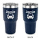 Transportation 30 oz Stainless Steel Ringneck Tumblers - Navy - Double Sided - APPROVAL