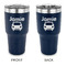 Transportation 30 oz Stainless Steel Tumbler - Navy - Double Sided (Personalized)