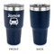 Transportation 30 oz Stainless Steel Ringneck Tumblers - Navy - Single Sided - APPROVAL