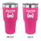 Transportation 30 oz Stainless Steel Ringneck Tumblers - Pink - Double Sided - APPROVAL