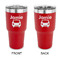 Transportation 30 oz Stainless Steel Ringneck Tumblers - Red - Double Sided - APPROVAL