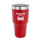 Transportation 30 oz Stainless Steel Ringneck Tumblers - Red - FRONT
