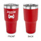 Transportation 30 oz Stainless Steel Ringneck Tumblers - Red - Single Sided - APPROVAL