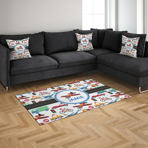 Transportation 4'x6' Indoor Area Rugs - IN CONTEXT