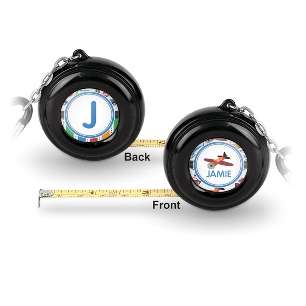 Transportation 6-Ft Pocket Tape Measure with Carabiner Hook - Front and Back