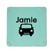 Transportation 6" x 6" Teal Leatherette Snap Up Tray - APPROVAL