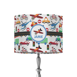 Transportation 8" Drum Lamp Shade - Fabric (Personalized)