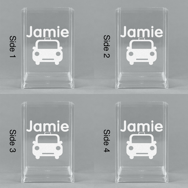 Transportation Acrylic Pen Holder - All Sides