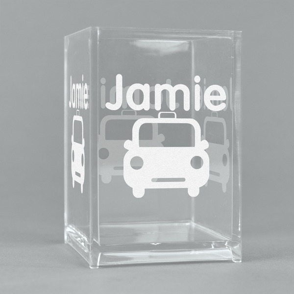Custom Transportation Acrylic Pen Holder (Personalized)