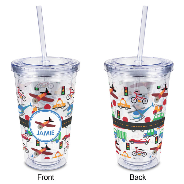Transportation Acrylic Tumbler - Full Print - Approval