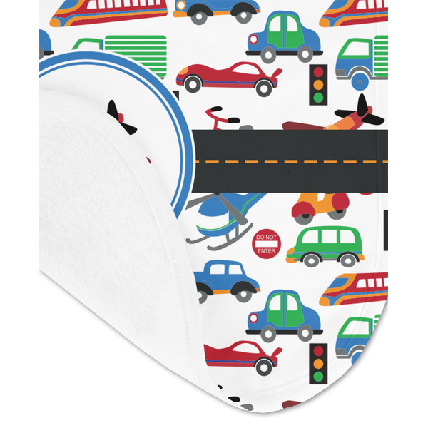 Transportation Baby Bib - AFT detail