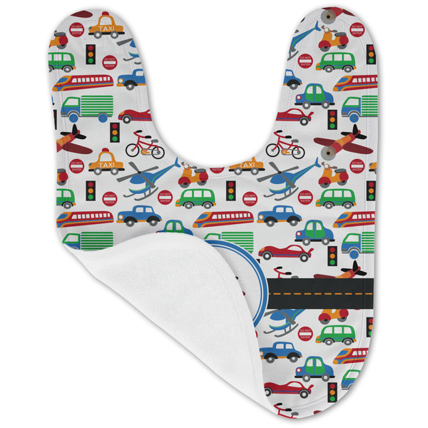 Transportation Baby Bib - AFT folded