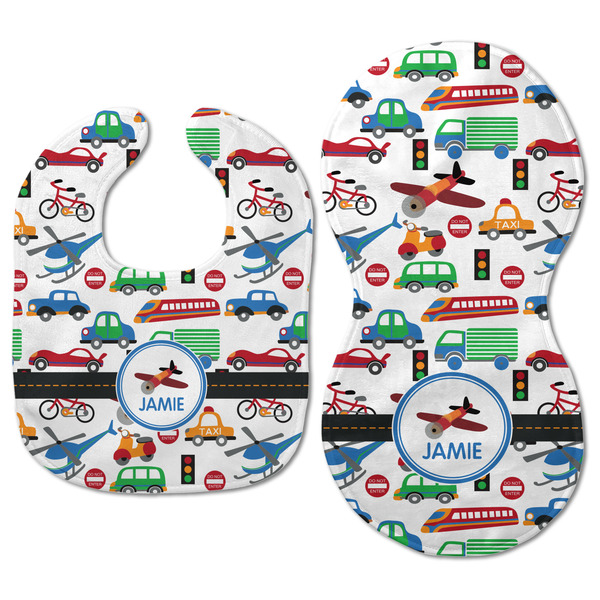 Transportation Baby Bib & Burp Set - Approval (new bib & burp)