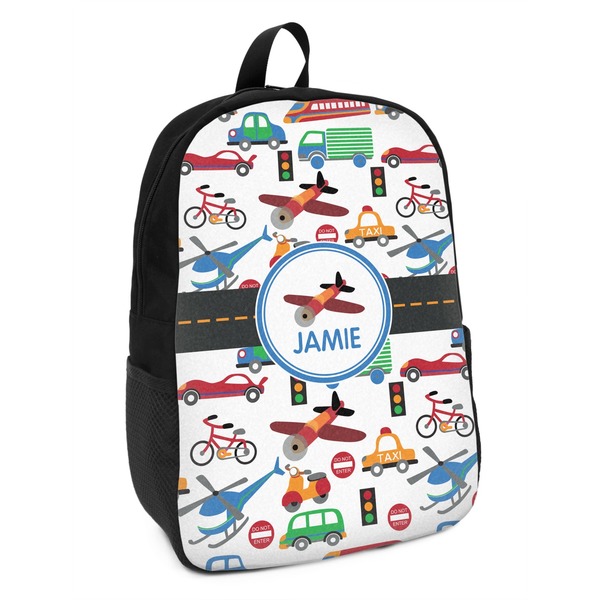 Custom Transportation Kids Backpack (Personalized)