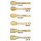 Transportation Bamboo Cooking Utensils Set - Single Sided- APPROVAL