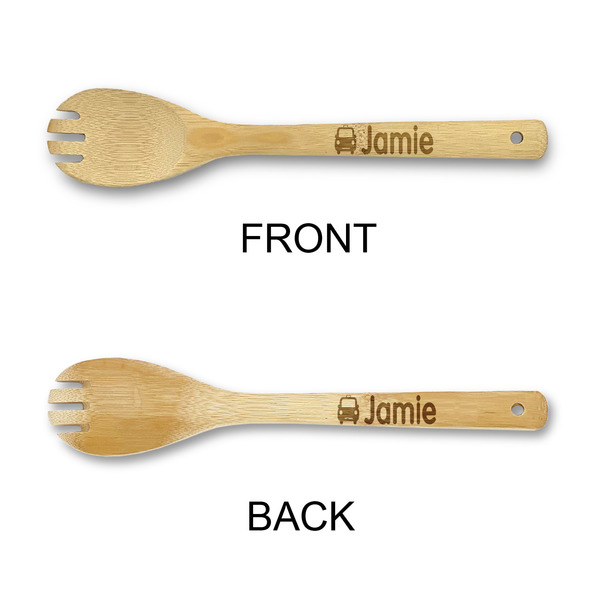 Transportation Bamboo Sporks - Double Sided - APPROVAL