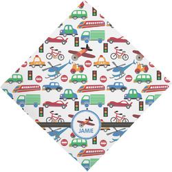 Transportation Dog Bandana Scarf w/ Name or Text