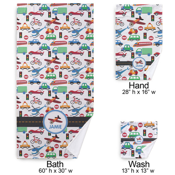 Transportation Bath Towel Sets - 3-piece - Approval