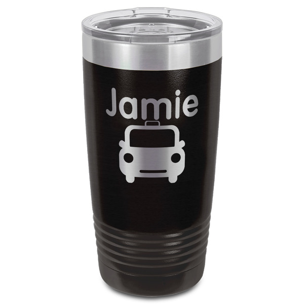 Transportation Black Polar Camel Tumbler - 20oz - Front